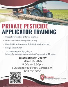 Private Pesticide Applicator Training