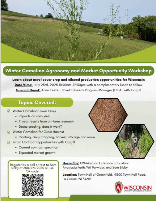 Winter Camelina Agronomy & Market Opportunity Workshop!