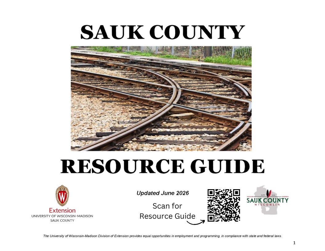 Rrsource Guide Community Resource Guide – Extension Sauk County