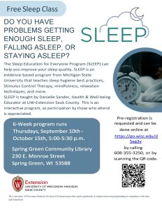 Spring Green Sleep class