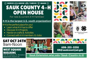 Sauk County 4-H Open House